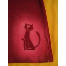 Pletex legíny do zvonu 2 vínově červená kočka