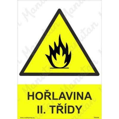 No brand Hořlaviny ll. třídy, samolepka 210 x 297 x 0,1 mm A4