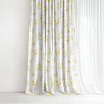 Goldea dekorační závěs luca - žlutá louka 280x150 cm – Hledejceny.cz