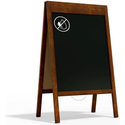 Allboards reklamní áčko s křídovou tabulí 100 x 60 cm-široký horní rám,PK75TOP – Zboží Mobilmania