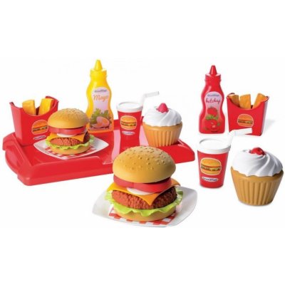 Écoiffier 100% Chef 2623 set s hamburgery červený – Zboží Mobilmania