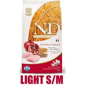 N&D Low Grain Adult Mini Chicken & Pomegranate 2,5 kg