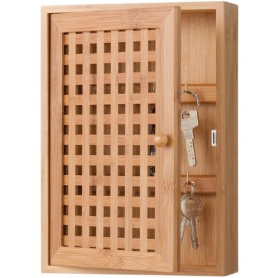 ZELLER Bambusová skříňka na klíče, 27x19x6cm