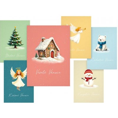 MFP Pohlednice vánoční 180 E matné lamino + lesklý UV lak – Sleviste.cz