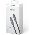Epico DATUSBC240WEPGR Datový opletený USB-C 240W, 2m, šedý – Zboží Živě
