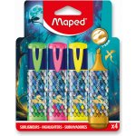 Maped Fluo Peps Dragon 4 ks – Zboží Mobilmania