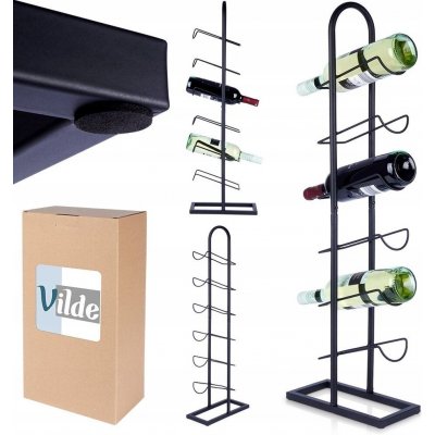 Vilde Stojan na víno kovový černý industriální pro 6 lahví – Zboží Dáma