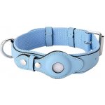 Petify Kožený obojek pro psa Buddy s pouzdrem na AirTag – Zboží Dáma