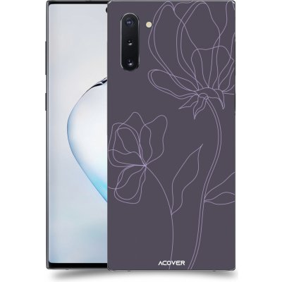 Pouzdro ACOVER Samsung Galaxy Note 10 N970F s motivem Line Flower II