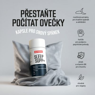 Nutrend Sleep Supp+ 60 kapslí – Hledejceny.cz