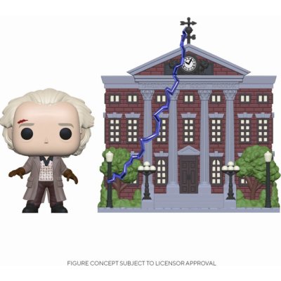 Funko Pop! Back to the FutureDoctor Emmett Brown with Clock Tower 20 cm