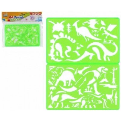 Teddies Inspiro šablony 2 ks plast 11x18 cm – Zbozi.Blesk.cz