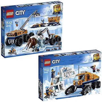 LEGO® set City 60195 Mobilní polární stanice + City 60194 Průzkumné polární  vozidlo od 2 938 Kč - Heureka.cz