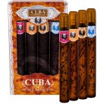 Cuba Blue EDT Blue 35 ml + EDT Yellow 35 ml + EDT Red 35 ml + EDT Orange 35 ml dárková sada – Sleviste.cz