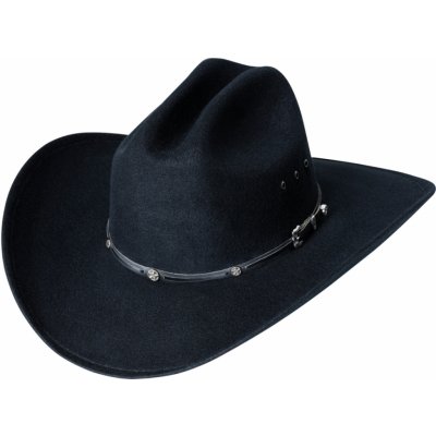 Stars and Stripes Westernový černý klobouk San Antonio – Zboží Mobilmania