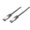 síťový kabel C-Tech CB-PP5F-05 patch, Cat5e, FTP, 0,5m, šedý
