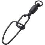 Madcat Karabinka S Obratlíkem Stainless BB Swivels W Crossl Snap Black veľ.2 75kg 3ks – Zboží Dáma