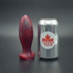 Topped Toys Gape Keeper 55 Forge Red, prémiový silikonový anální kolík 14 x 4,4 cm – Zboží Mobilmania