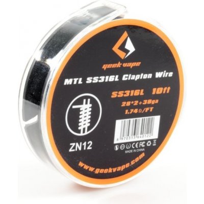 GeekVape Clapton Wire SS316L odporový drát – Zboží Mobilmania