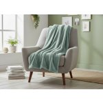 MyBestHome přehoz na křeslo mikrovláknový pléd ANDREA mátová 70 x 160 cm – Zbozi.Blesk.cz