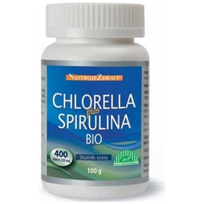 Blue Step Chlorella plus Spirulina Bio 100 g 400 tablet – Hledejceny.cz