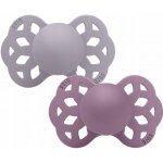 Bibs anatomické dudlíky silikon 2 ks Infinity Fossil grey mauve – Zboží Mobilmania