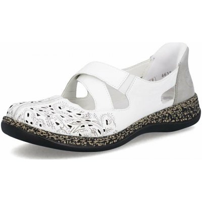 Rieker dámské baleríny 46352-80 bílá – Zboží Dáma