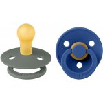 Bibs Colour dudlíky přírodní kaučuk 2ks Dusty Blue / Steel Blue – Zboží Dáma