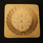 Dřevěná forma na máslo/oštěpek - Kvádr květ – Sleviste.cz