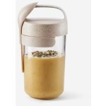 Lékué svačinový box se lžičkou Jar To Go Organic 600ml krémová – Zboží Dáma