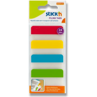 Samolepicí záložky Hopax Stick’n Clearnote - 38 x 51 mm, 4 x 6 ks – Hledejceny.cz