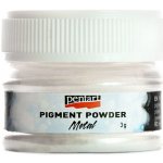 Metalický pigmentový prášek 3g / silver – Sleviste.cz