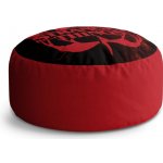 Sablio Taburet Circle Stranger Things Red: 38x48 cm – Sleviste.cz