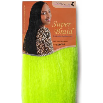 Super Braid 100% Jumbo Braid Kanekalon F25 NEON YELLOW – Zboží Mobilmania