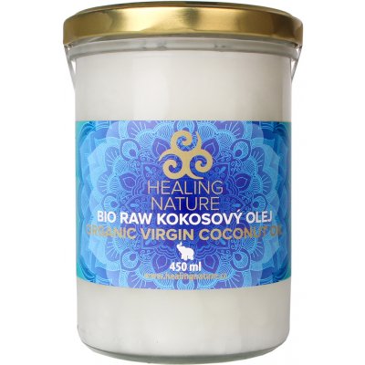 Kokosový olej Bio RAW Healing Nature 450 ml – Zbozi.Blesk.cz