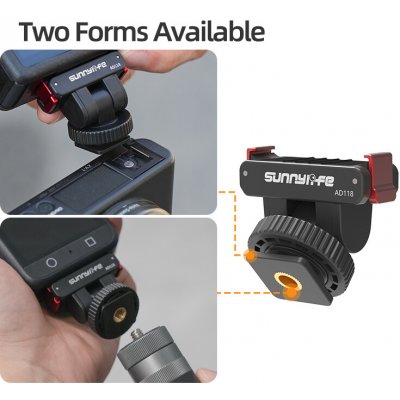 SunnyLife Náklonný rychloupínací adaptér do sáněk blesku i na závit pro DJI OSMO ACTION 6, NANO, a DJI 360 – Zboží Mobilmania