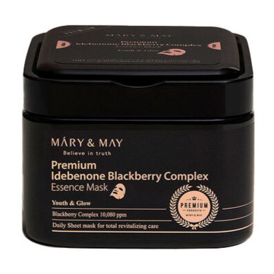 Mary&May Premium Idebenone Blackberry Complex Essence Mask 30 ks – Zboží Mobilmania