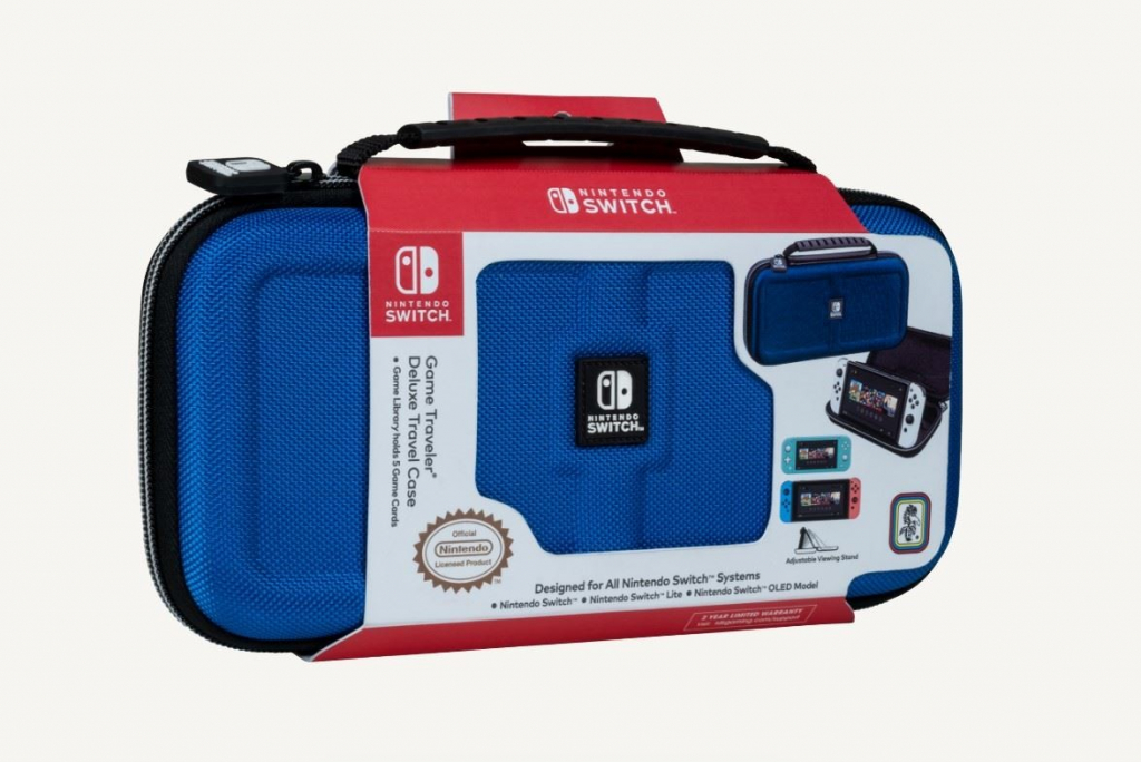 BigBen Deluxe Cestovní Pouzdro Nintendo Switch - modrá