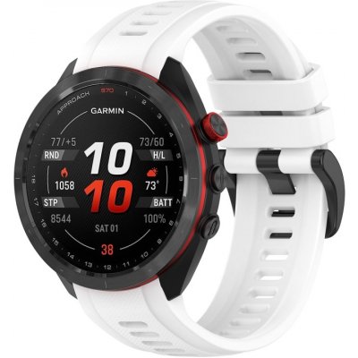 PROTEMIO SILICONE Řemínek pro Garmin Approach S70 - 42mm bílý 63137 – Zbozi.Blesk.cz