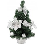 Chomik VÁNOČNÍ STROMEK 40 CM STŘÍBRNÝ *2248 – Zboží Dáma