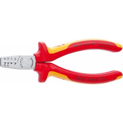 KNIPEX Klešte lisovací 0,25-2,5mm2 na dutinky VDE / 9768145 A Knipex 55020006 – Zboží Mobilmania