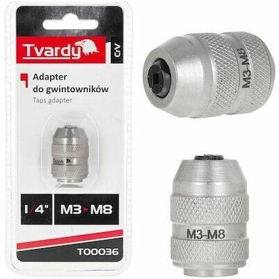Adaptér pro závitníky M3–M8, 1/4", CrV - TVARDY – Hledejceny.cz
