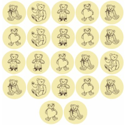 PCB CREATION Čokoládová dekorace Medvídci 22ks – Zboží Mobilmania