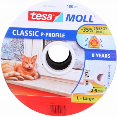 TESA Těsnění "P", 9 x 5,5 mm x 100 m – Sleviste.cz
