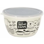 Metalac Retro Kitchen smaltovaná miska s plastovým víčkem 1,7 l 16 cm – Zboží Mobilmania