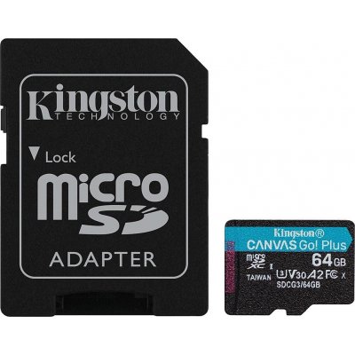 Kingston Micro SD 4K SDCR microSDHC Canvas React 100R/70W U3 UHS-I