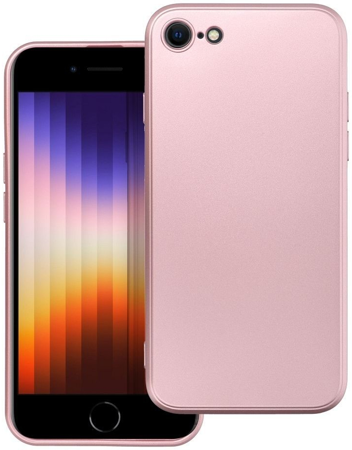 Pouzdro Forcell Metallic Apple iPhone 7 / 8 / SE 2020 / SE 2022 růžové