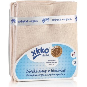 Kikko z biobavlny XKKO Organic 70 x 70 Staré časy natural 5 ks