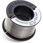 Hobby dráty Nerezový drát 0,6/50g – Zboží Dáma
