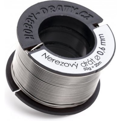 Hobby dráty Nerezový drát 0,6/50g – Zboží Dáma